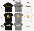 Knoxville Basketball triblend tee design and color previews with updated Big K