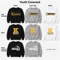 Knoxville Basketball youth crew design and color previews with updated Big K